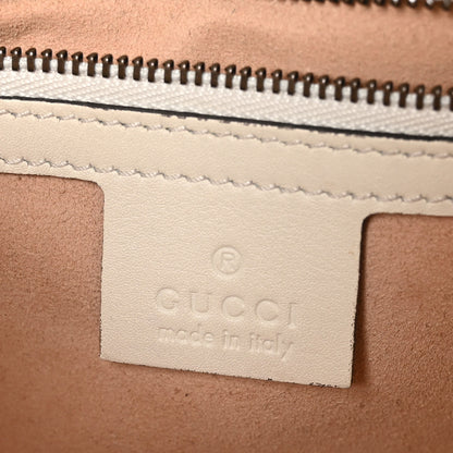 Gucci Calfskin Matelasse Small GG Marmont Shoulder Bag White 6 of 10