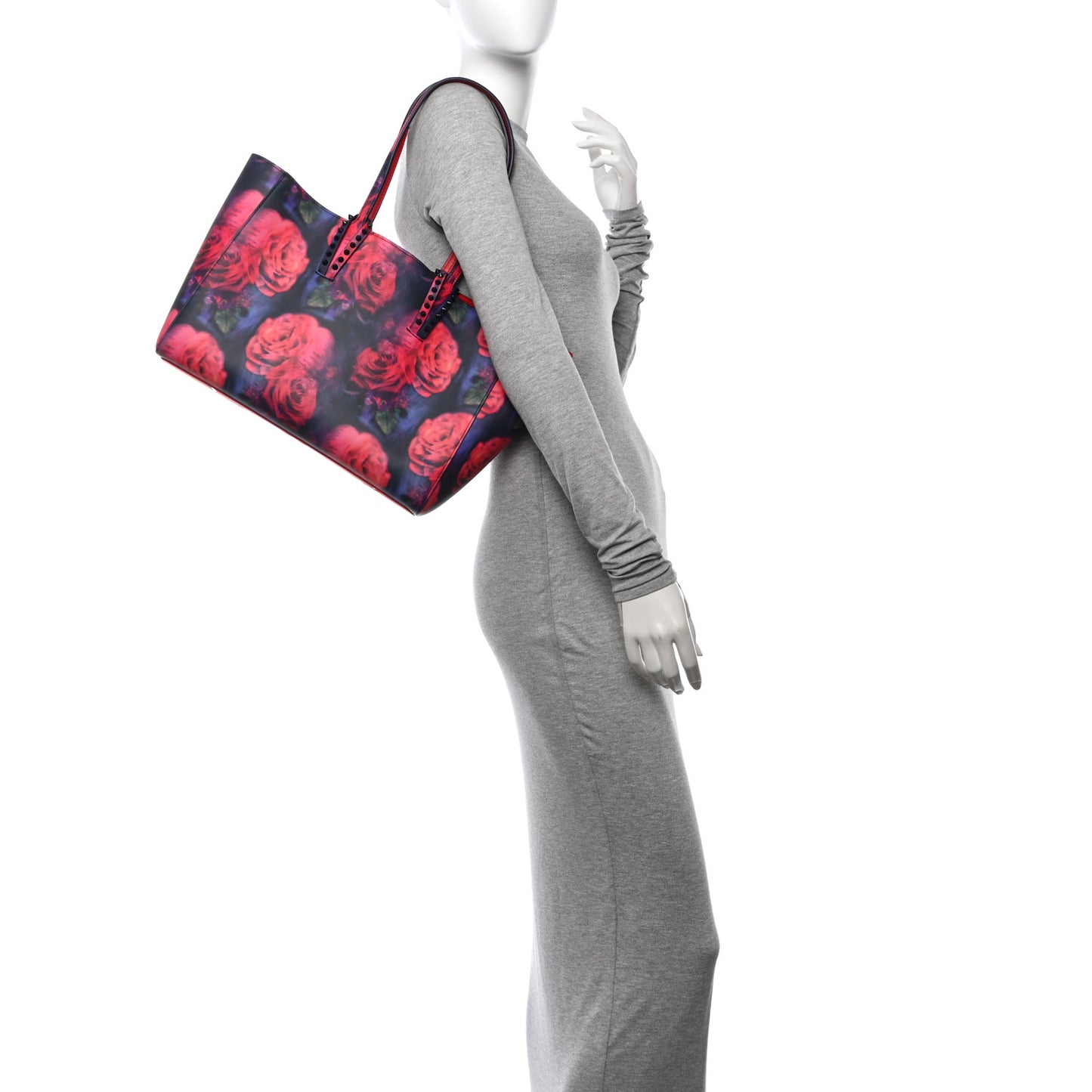 Calfskin Soft Roses Small Cabata Tote Multicolor