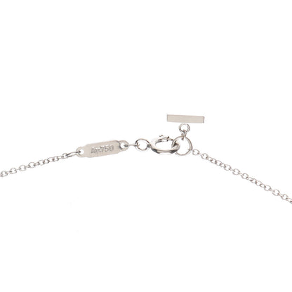 Tiffany 18K White Gold Small T Smile Pendant Necklace 4 of 6