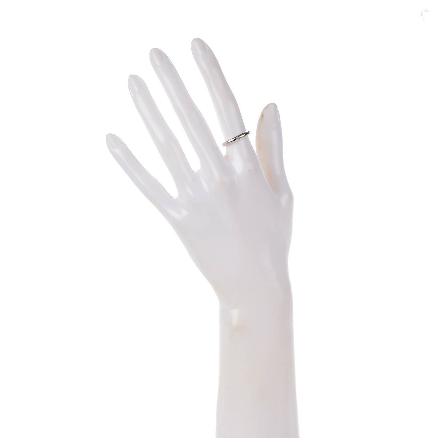 Platinum Diamond Elsa Peretti Band Ring 5.25