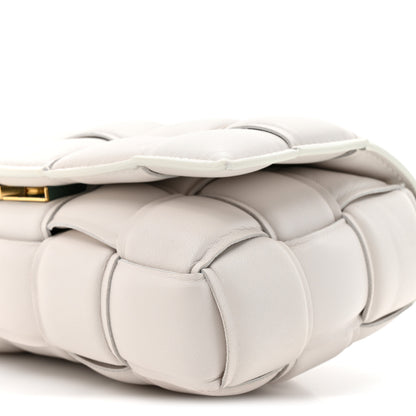 Bottega Veneta Nappa Maxi Intreccio Small Padded Cassette Crossbody Bag White 8 of 10