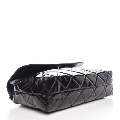 Chanel Vinyl Quilted In the Business Flap Bag Black 5 of 14