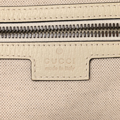 Gucci GG Supreme Monogram Textured Calfskin Web Small Ophidia Day Backpack Beige Ebony Mystic White 6 of 10