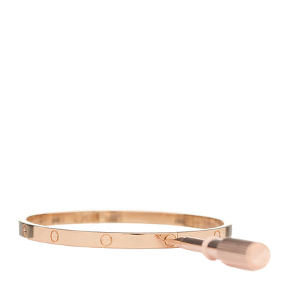 Cartier 18K Pink Gold Small LOVE Bracelet 17 6 of 7