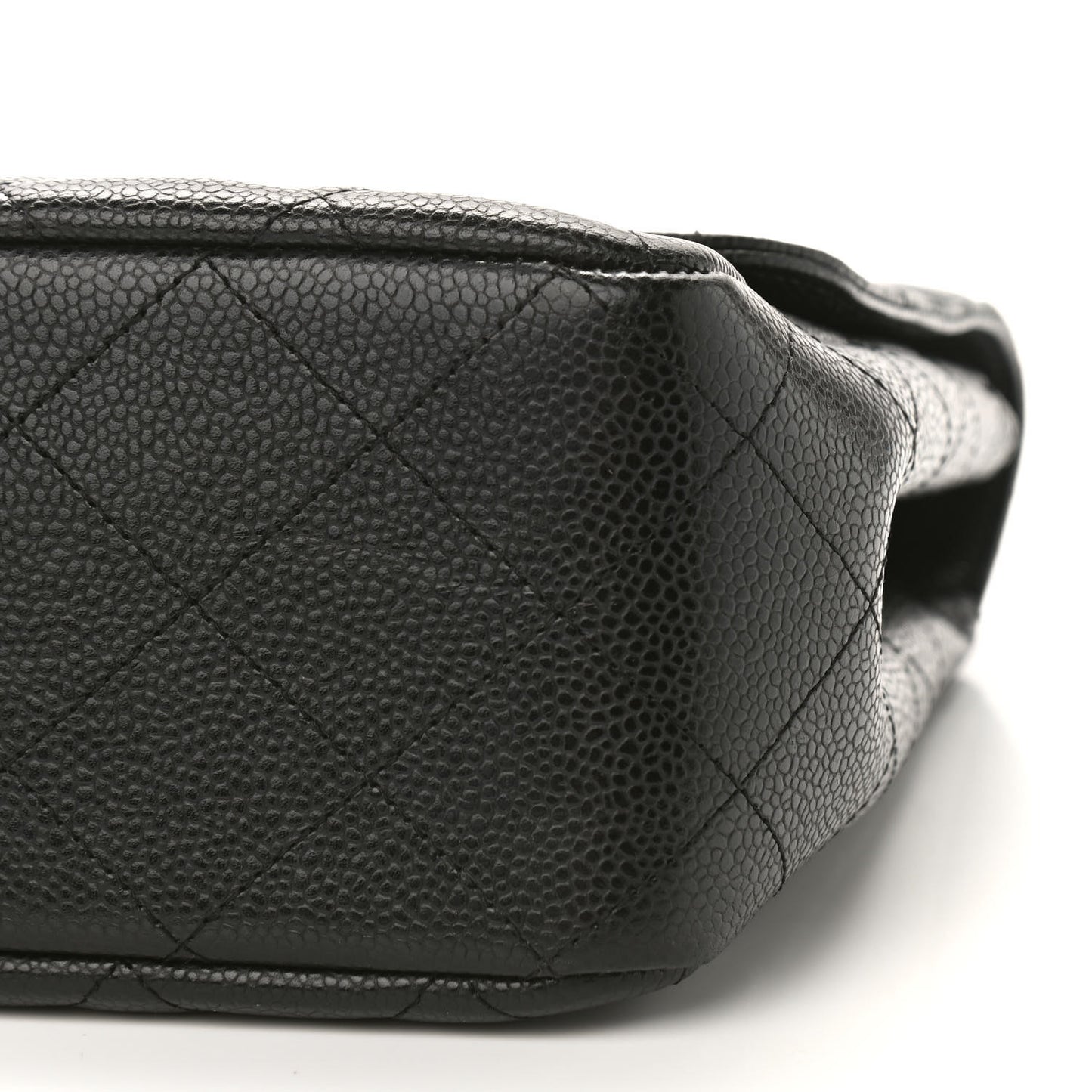 Caviar Quilted Jumbo Single Flap Black
