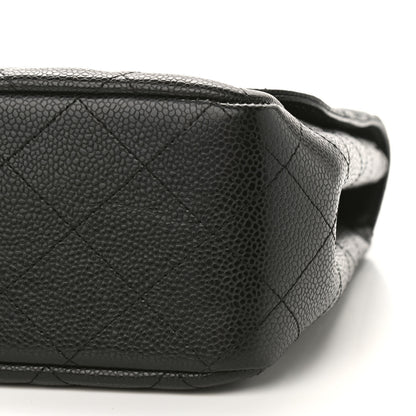 Chanel Caviar Quilted Jumbo Single Flap Black 9 of 9