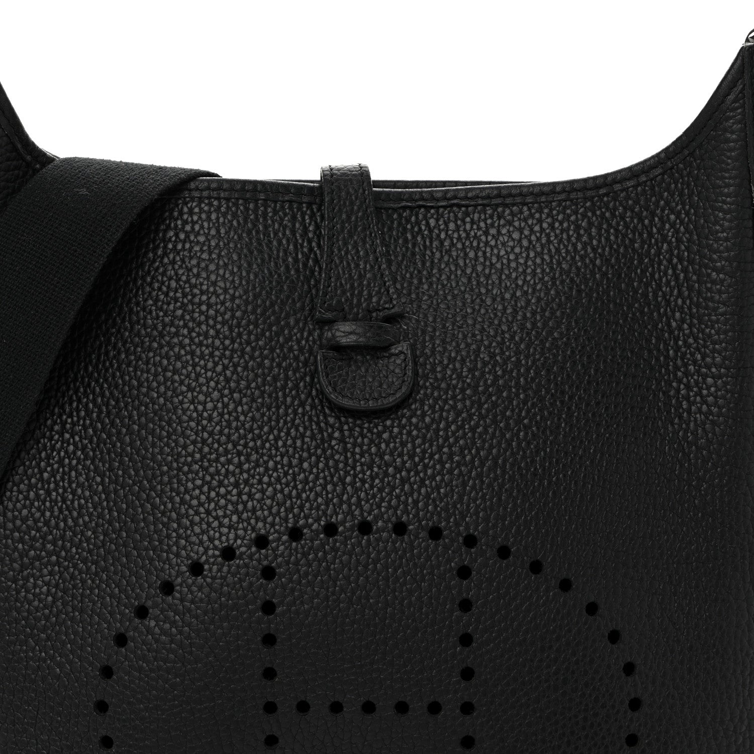 Hermes Taurillon Clemence Evelyne II PM  Black 8 of 12