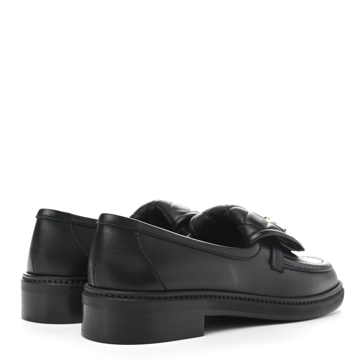 Lambskin Quilted CC Turnlock Loafers 37 Black