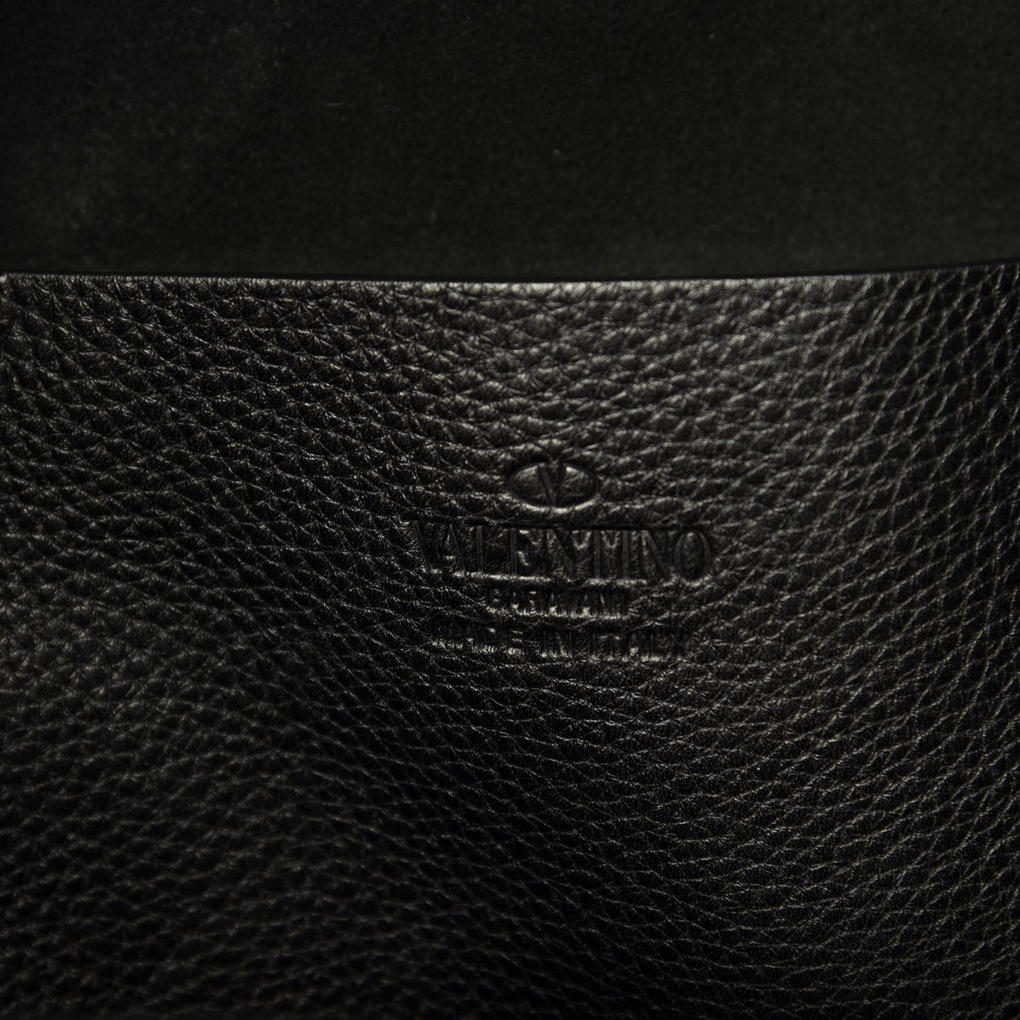 Pebbled Calfskin Medium Rockstud Rolling Backpack Black