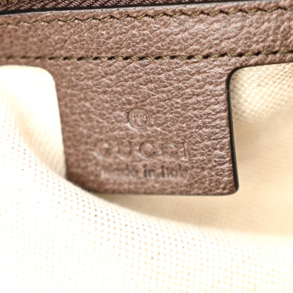 Gucci GG Supreme Monogram Textured Dollar Calfskin Web Medium Ophidia Carry-On Duffle Bag Beige Ebony New Acero 5 of 9