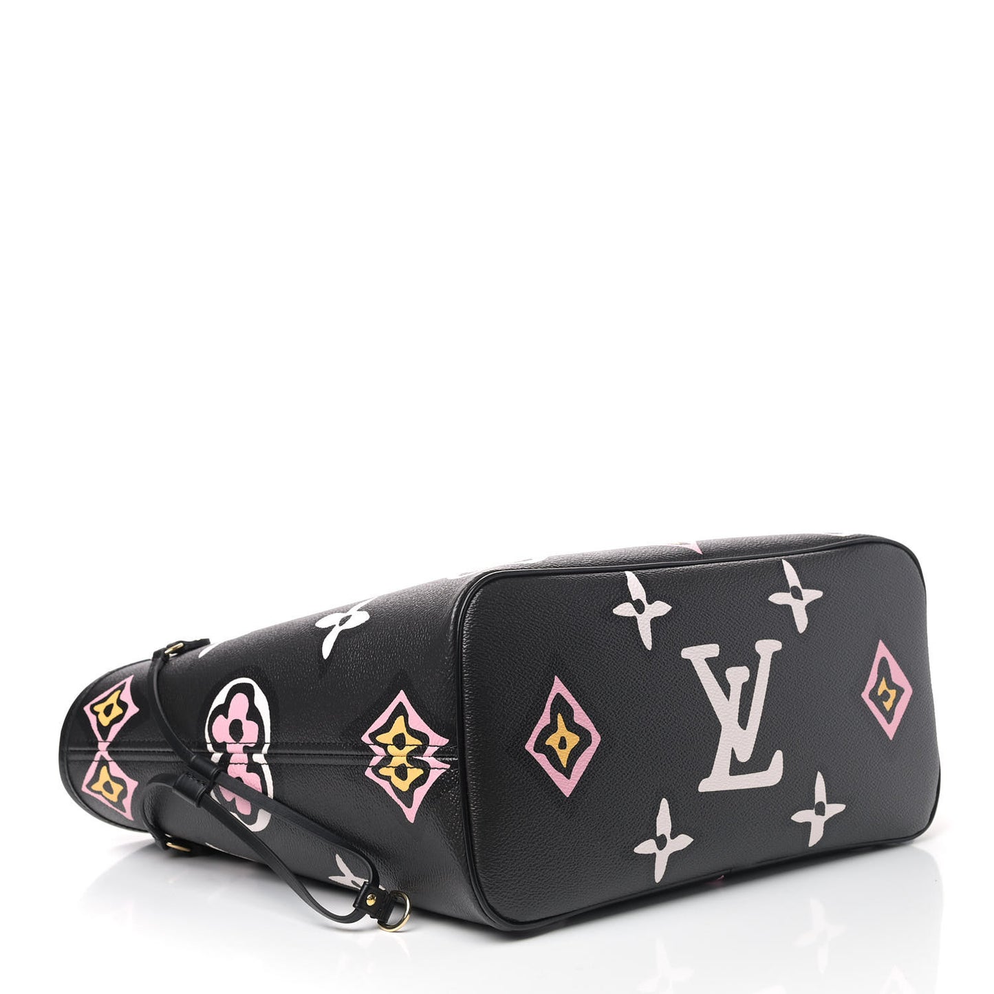 Monogram Giant Wild At Heart Neverfull MM Black