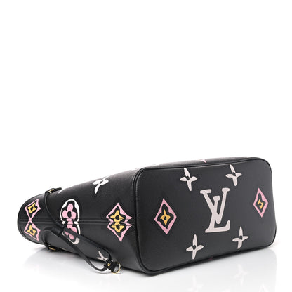 Louis Vuitton Monogram Giant Wild At Heart Neverfull MM Black 3 of 4