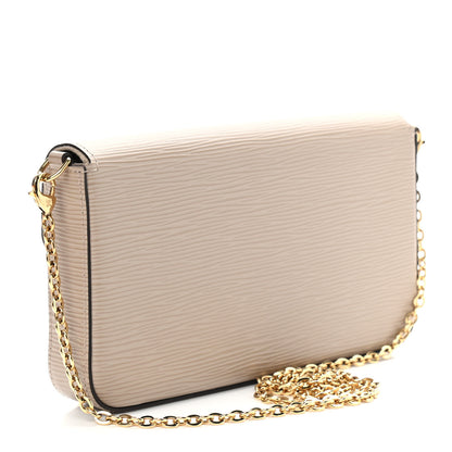 Louis Vuitton Epi Felicie Pochette Chain Wallet Galet 4 of 10