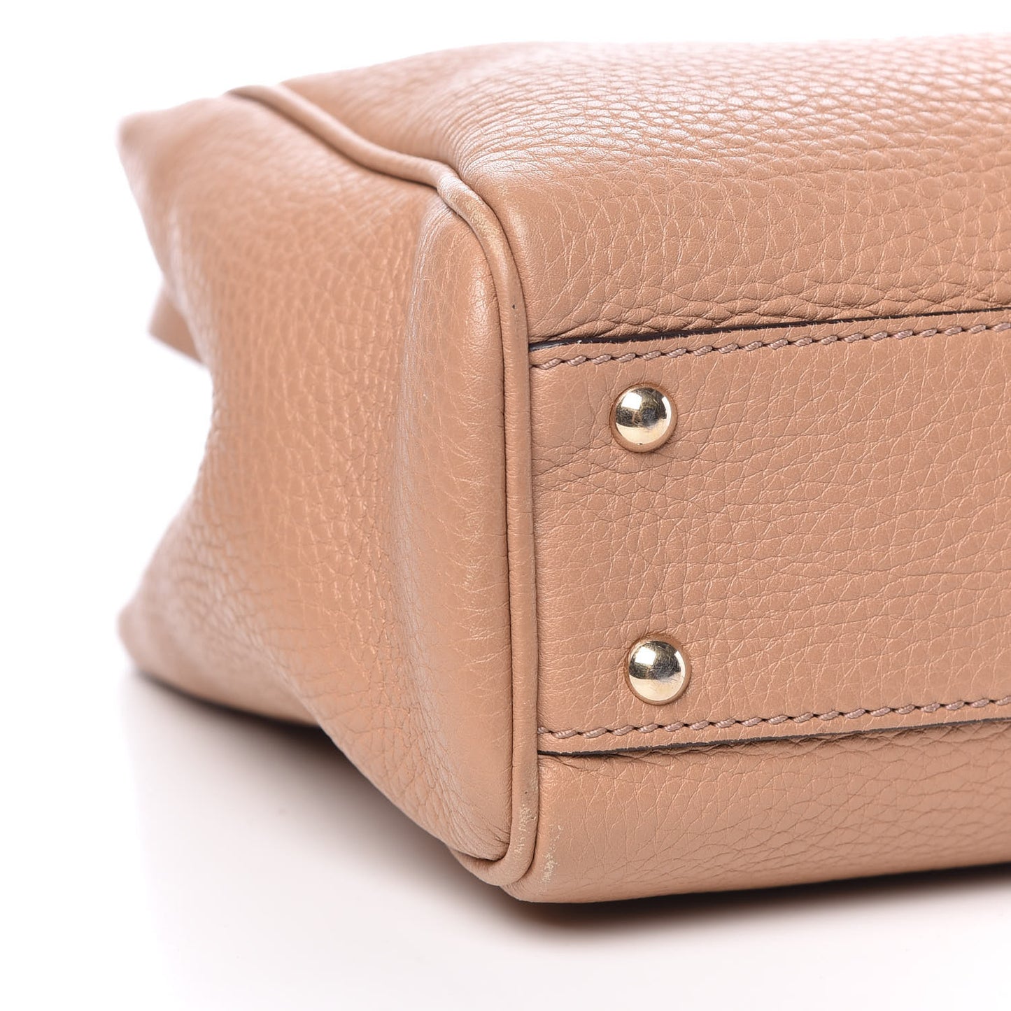 Cellarius Calfskin Mini Bamboo Shopper Tote Camelia