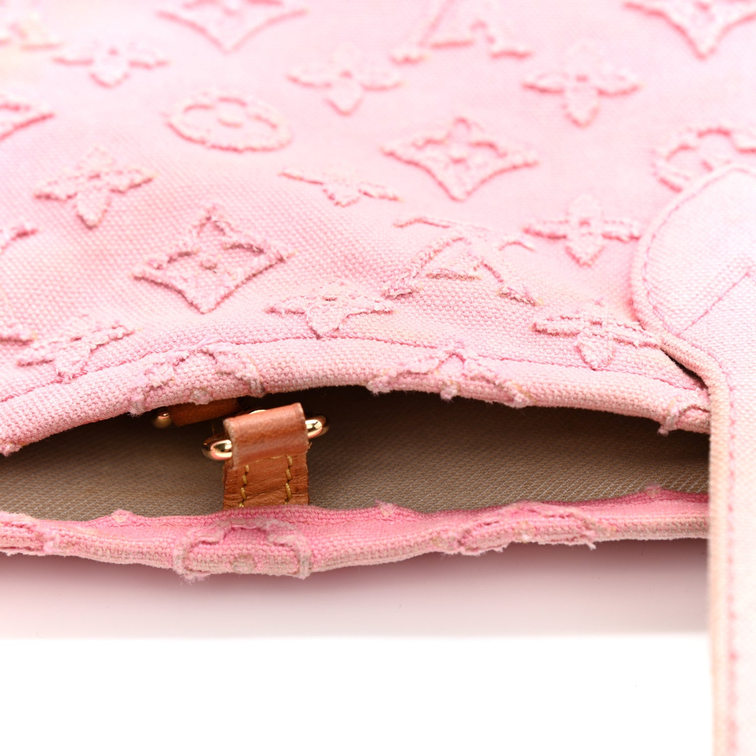 Louis Vuitton Monogram Denim Neverfull MM Rose 11 of 17
