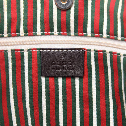 Gucci Monogram Medium New Britt Tote Brown 6 of 19