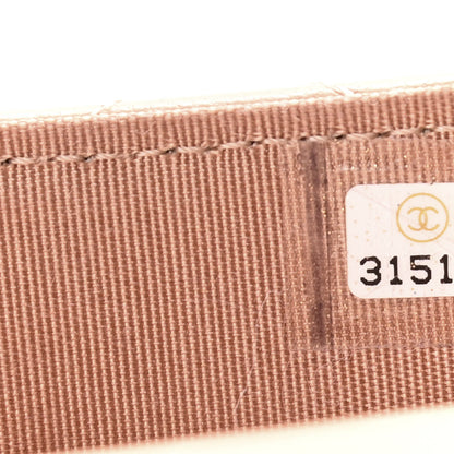 Chanel Lambskin Quilted Top Handle Flap Coin Purse With Chain Beige 8 of 11