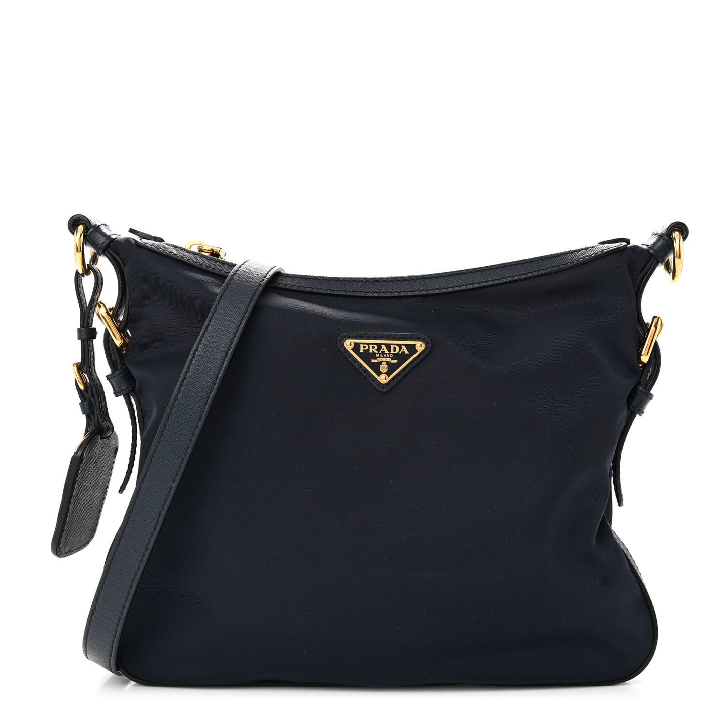 Vela Nylon Saffiano Crossbody Navy