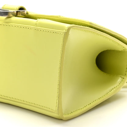 Balenciaga Shiny Box Calfskin Hourglass Top Handle Bag XS Lime 8 of 9