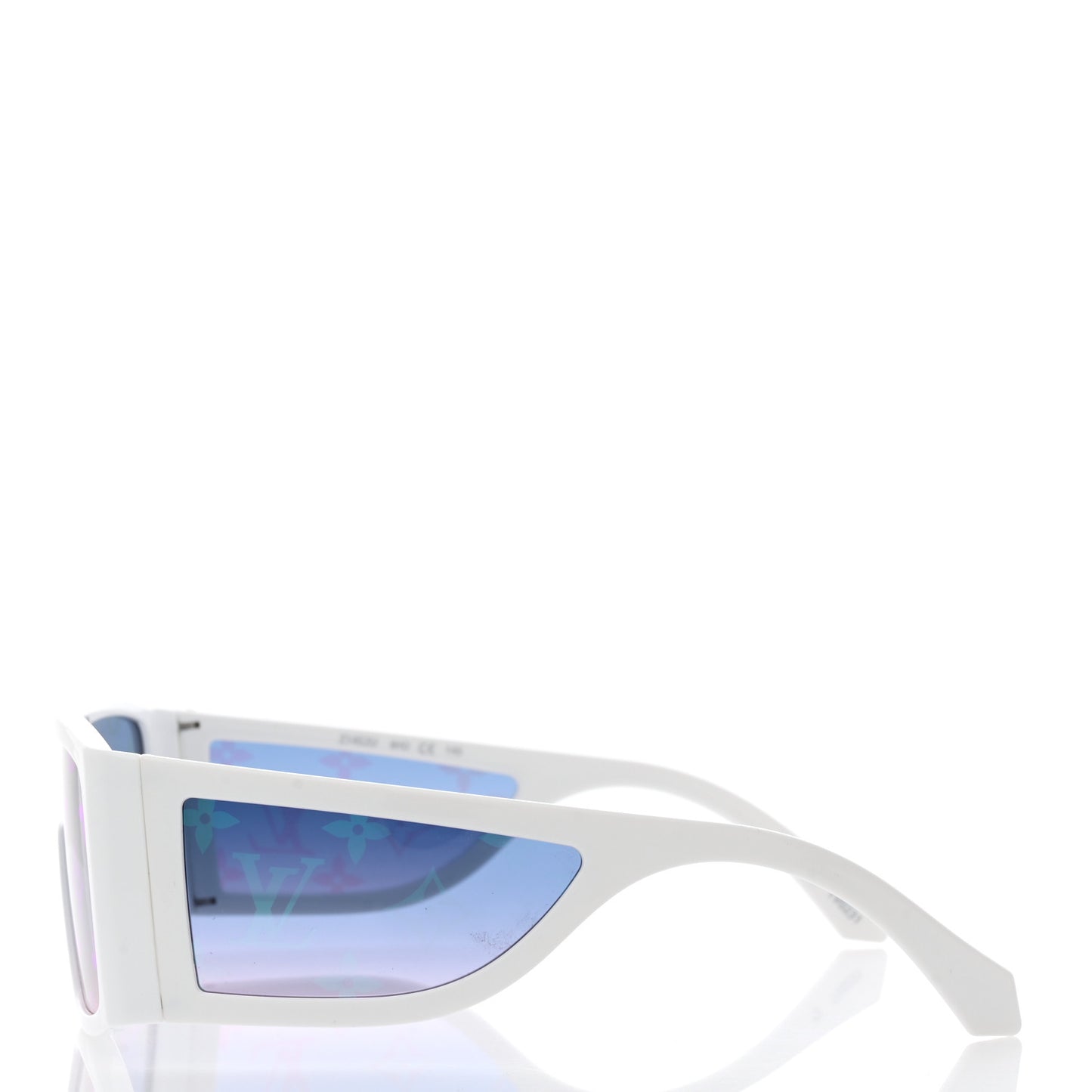 Acetate Monogram Sideway Sunglasses Z1452U White