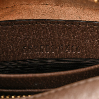 Gucci GG Supreme Monogram Textured Calfskin Web Mini Ophidia Half Moon Hobo Beige Ebony New Acero 6 of 11