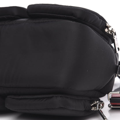 Prada Tessuto Nylon Pocket Top Handle Cargo Shoulder Bag Black Fuoco 9 of 9