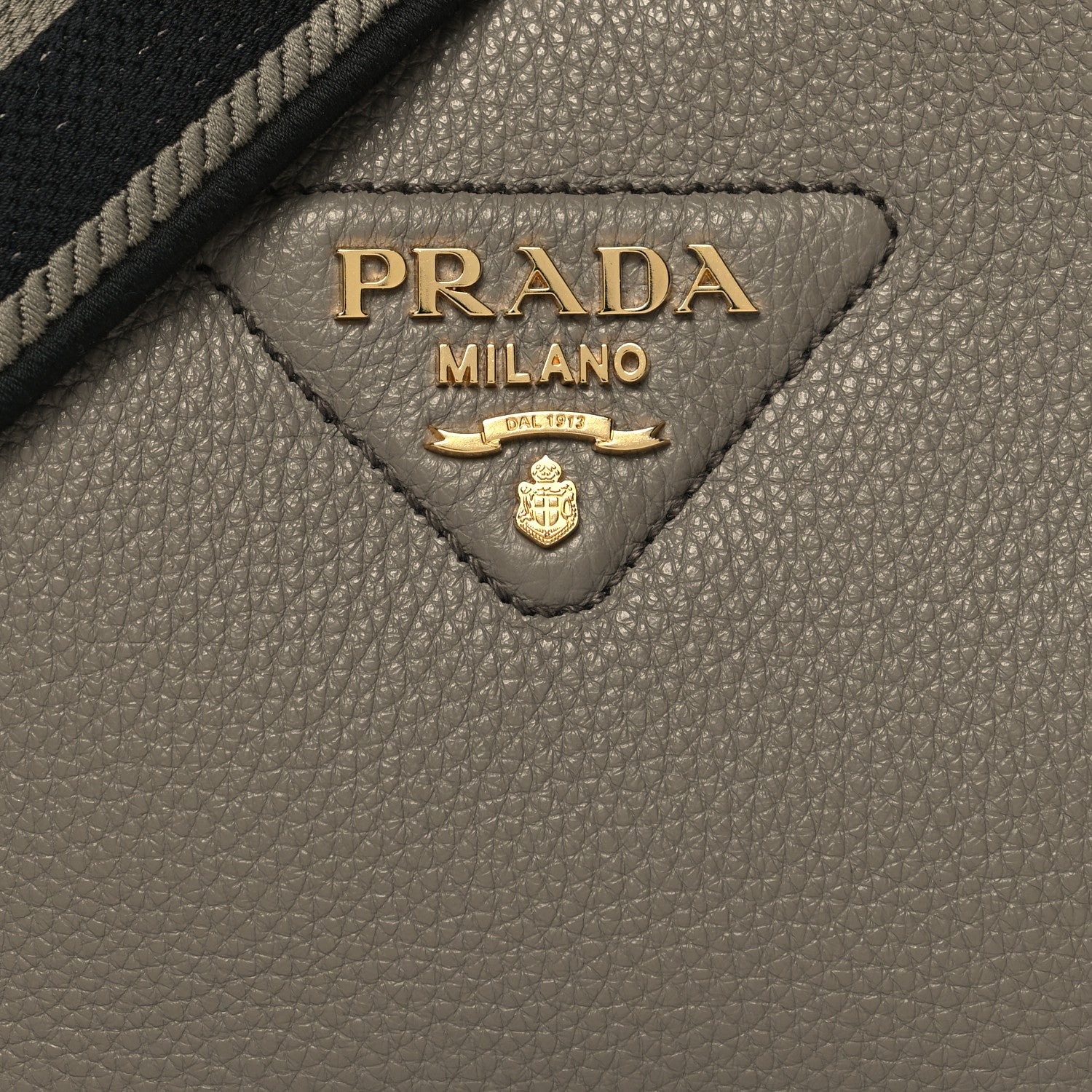 Prada Vitello Daino Soft Zippered Messenger Hobo Argilla 7 of 9