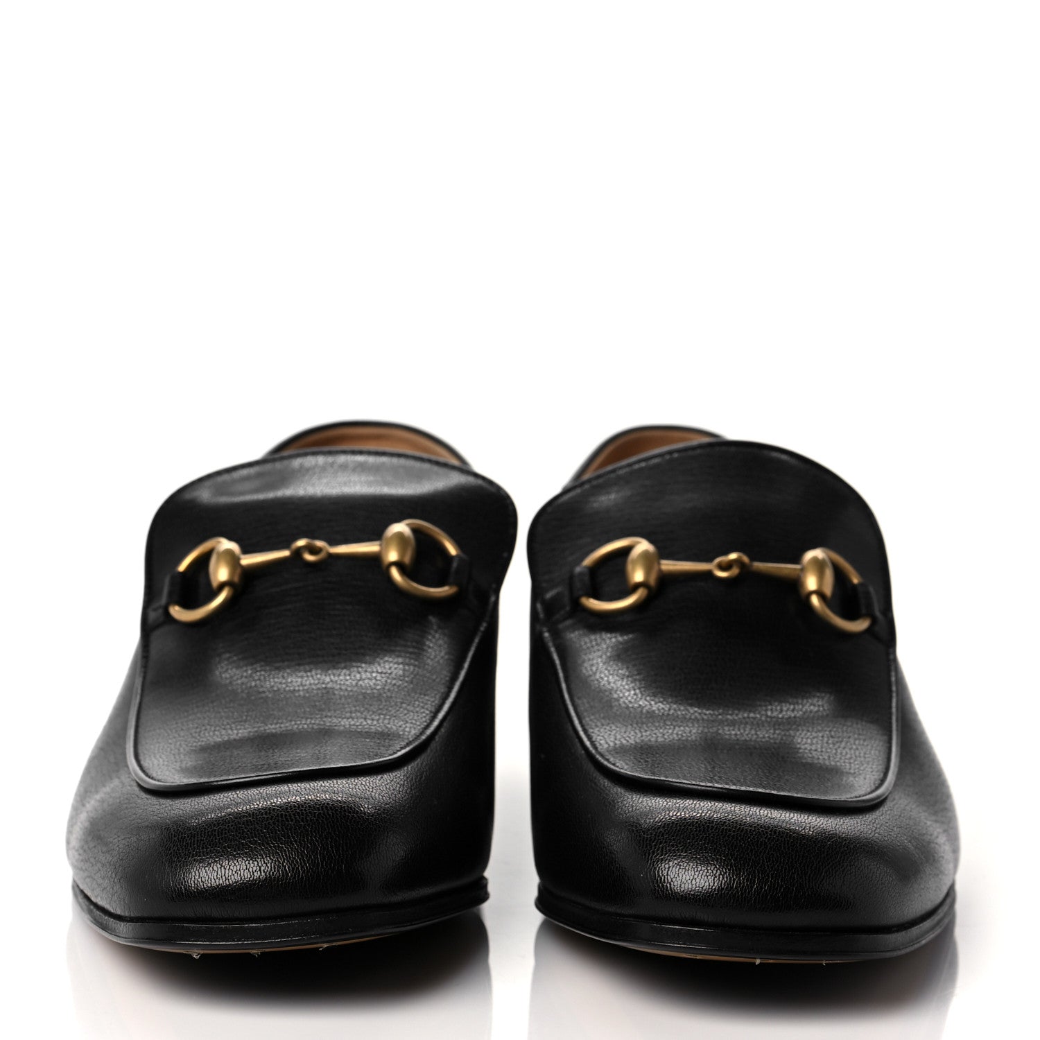Gucci Goatskin Mens Horsebit Loafers 8 Black 2 of 9