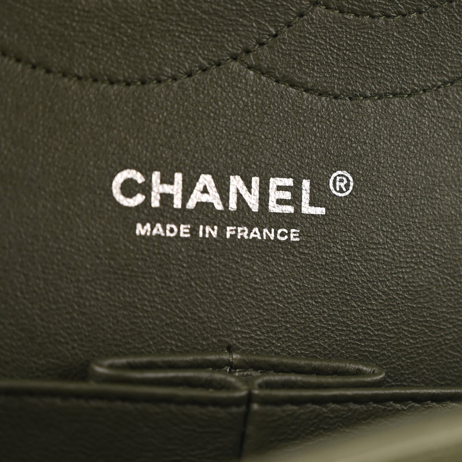 Chanel Caviar Quilted Jumbo Double Flap Vert Fonce 6 of 12