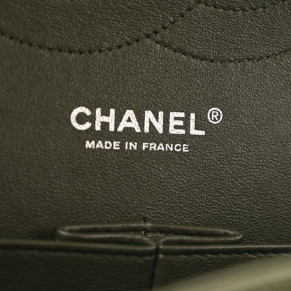 Chanel Caviar Quilted Jumbo Double Flap Vert Fonce 6 of 12