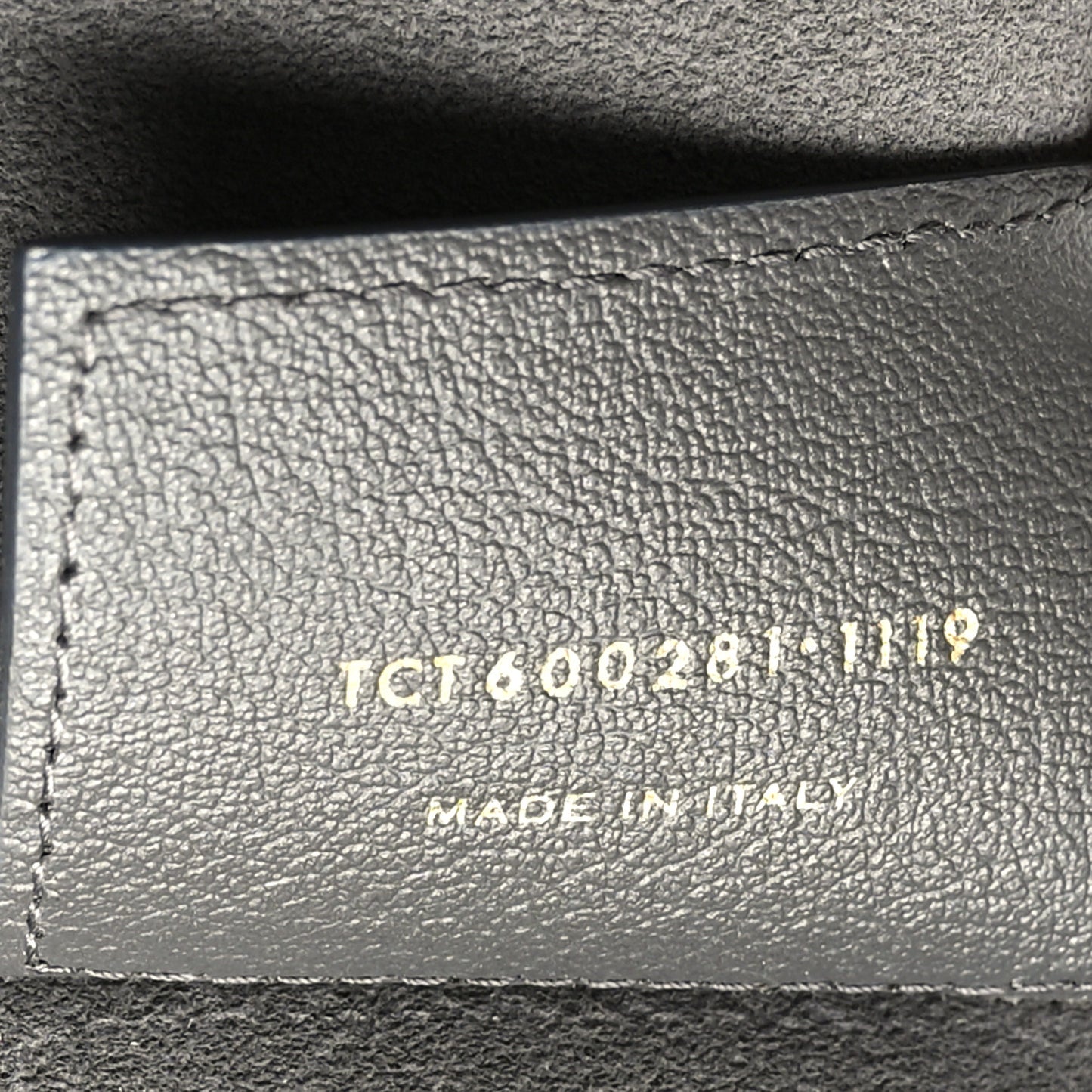 Calfskin Large Shopping Tote Asphalt