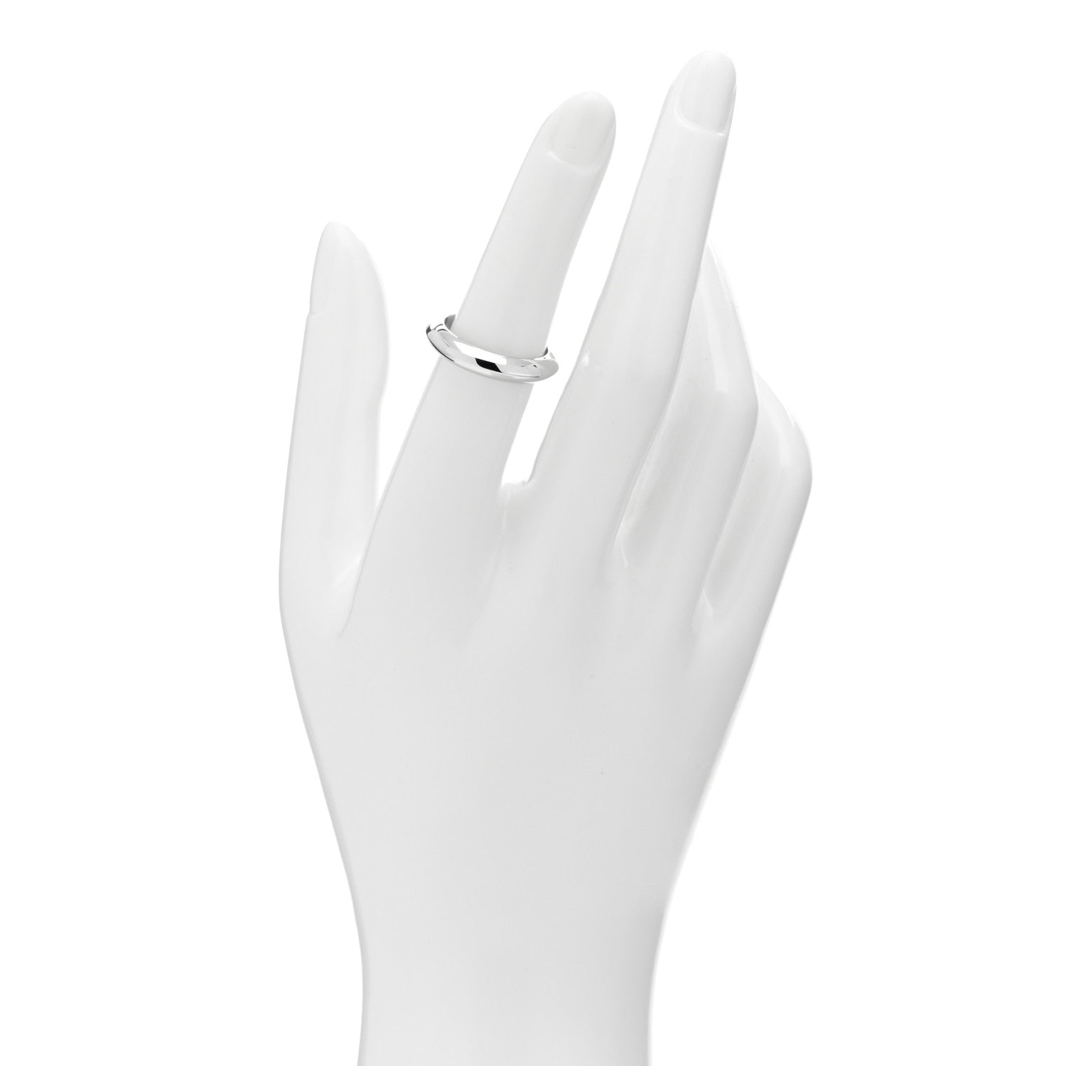 Tiffany Platinum 4mm Knife Edge Band Ring 51 5.75 2 of 4