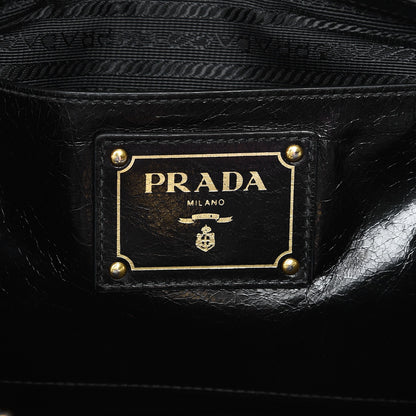 Prada Vitello Shine Tote Nero Black 7 of 12