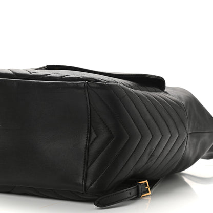 Saint Laurent Lambskin Matelasse Monogram Joe Backpack Black 9 of 9