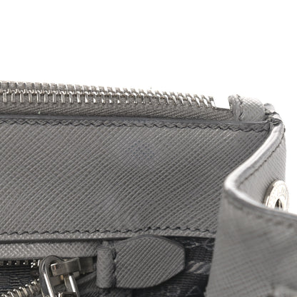 Prada Saffiano Medium Galleria Double Zip Tote Marmo 16 of 19