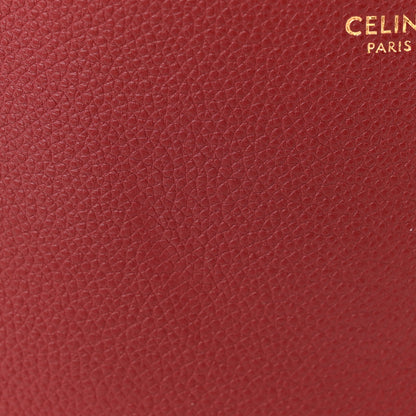 Celine Soft Grained Calfskin Sangle Bucket Bag Light Burgundy 12 of 14