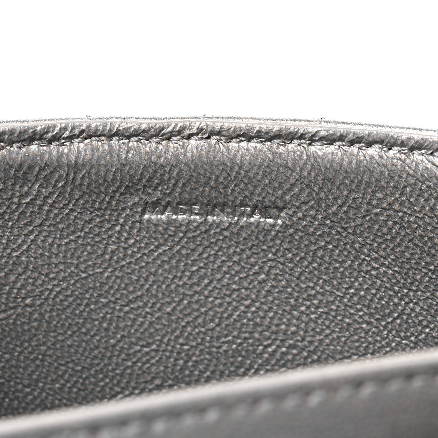 Celine Laminated Calfskin Quilted Medium C Bag Silver 7 of 10