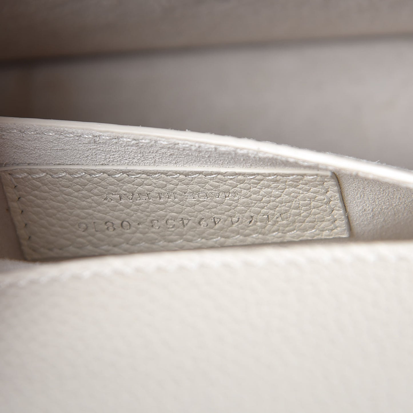 Calfskin Medium Monogram Sunset Dove White