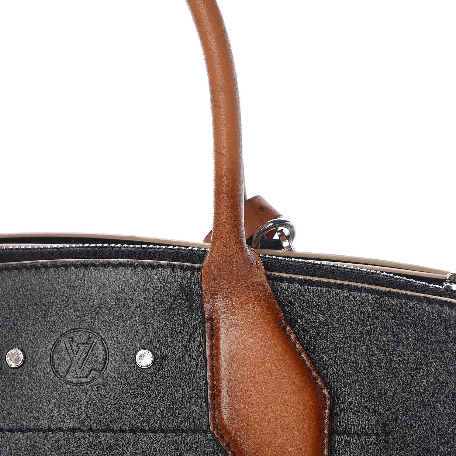 Louis Vuitton Calfskin World Tour City Steamer MM Black 25 of 27