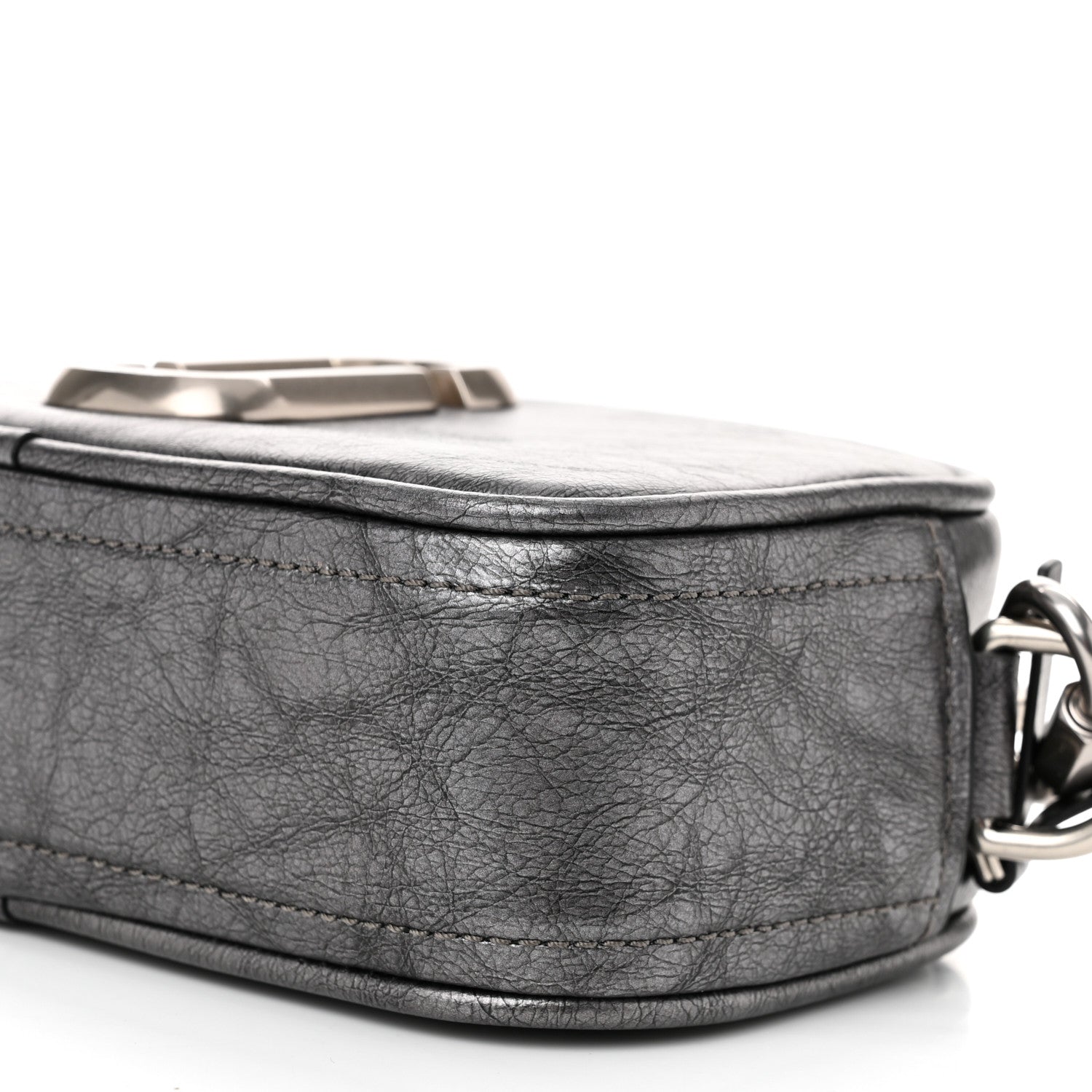 Marc Jacobs Calfskin Metallic Snapshot Camera Bag Grey 11 of 11