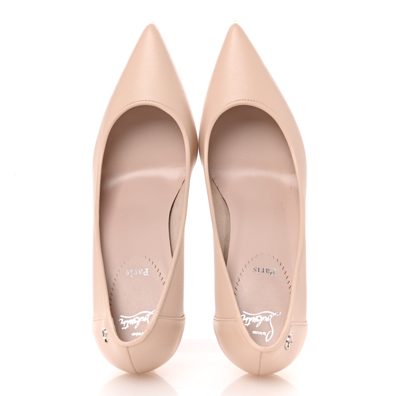 Christian Louboutin Nappa Sporty Kate 85 Pumps 37 Leche 2 of 9