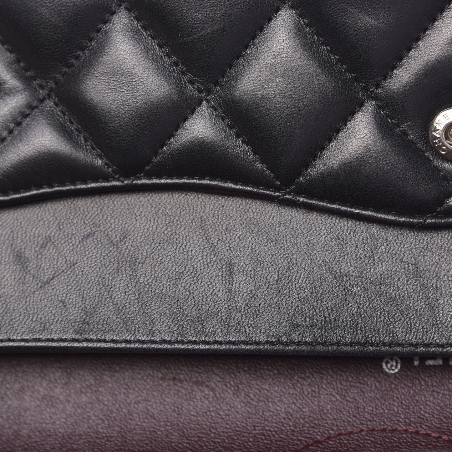 Lambskin Quilted Jumbo Double Flap Black
