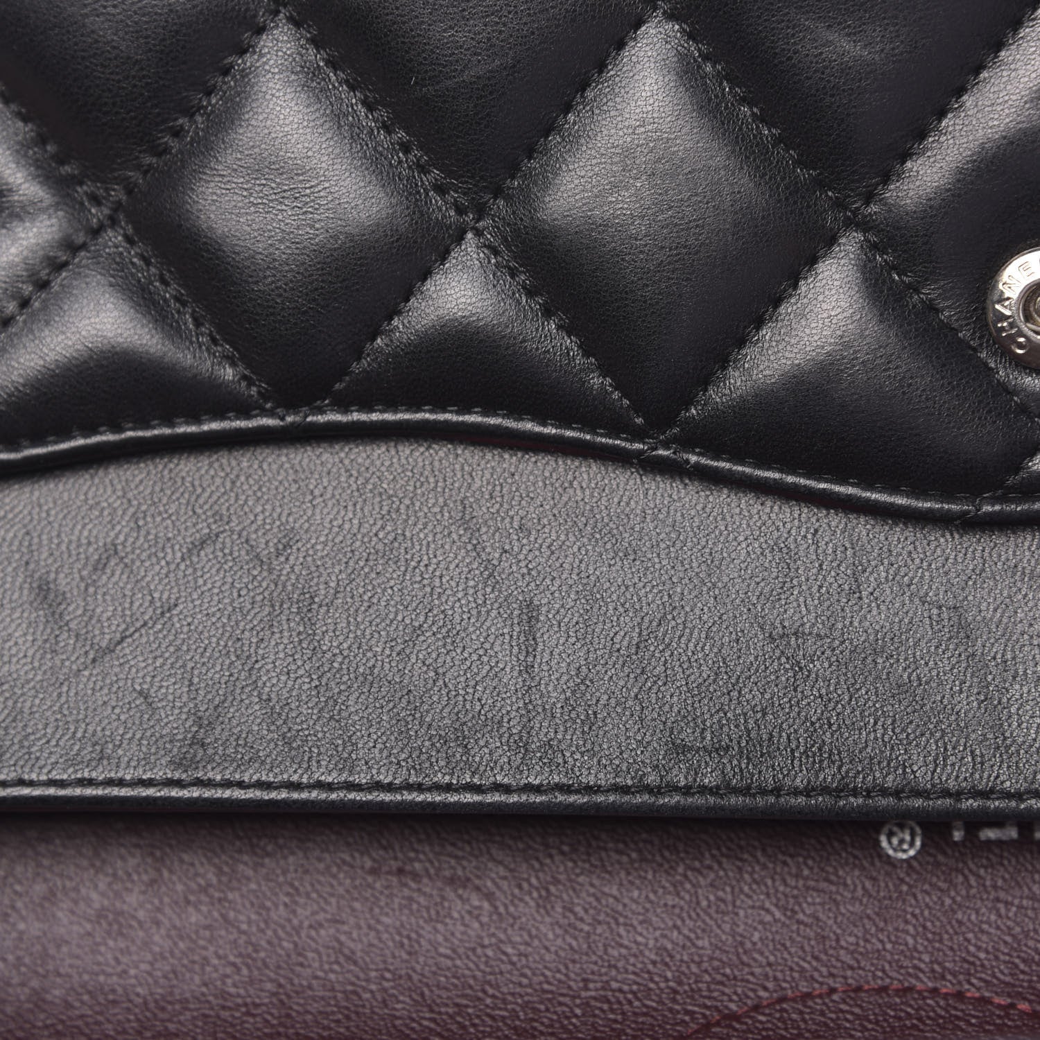Chanel Lambskin Quilted Jumbo Double Flap Black 10 of 12