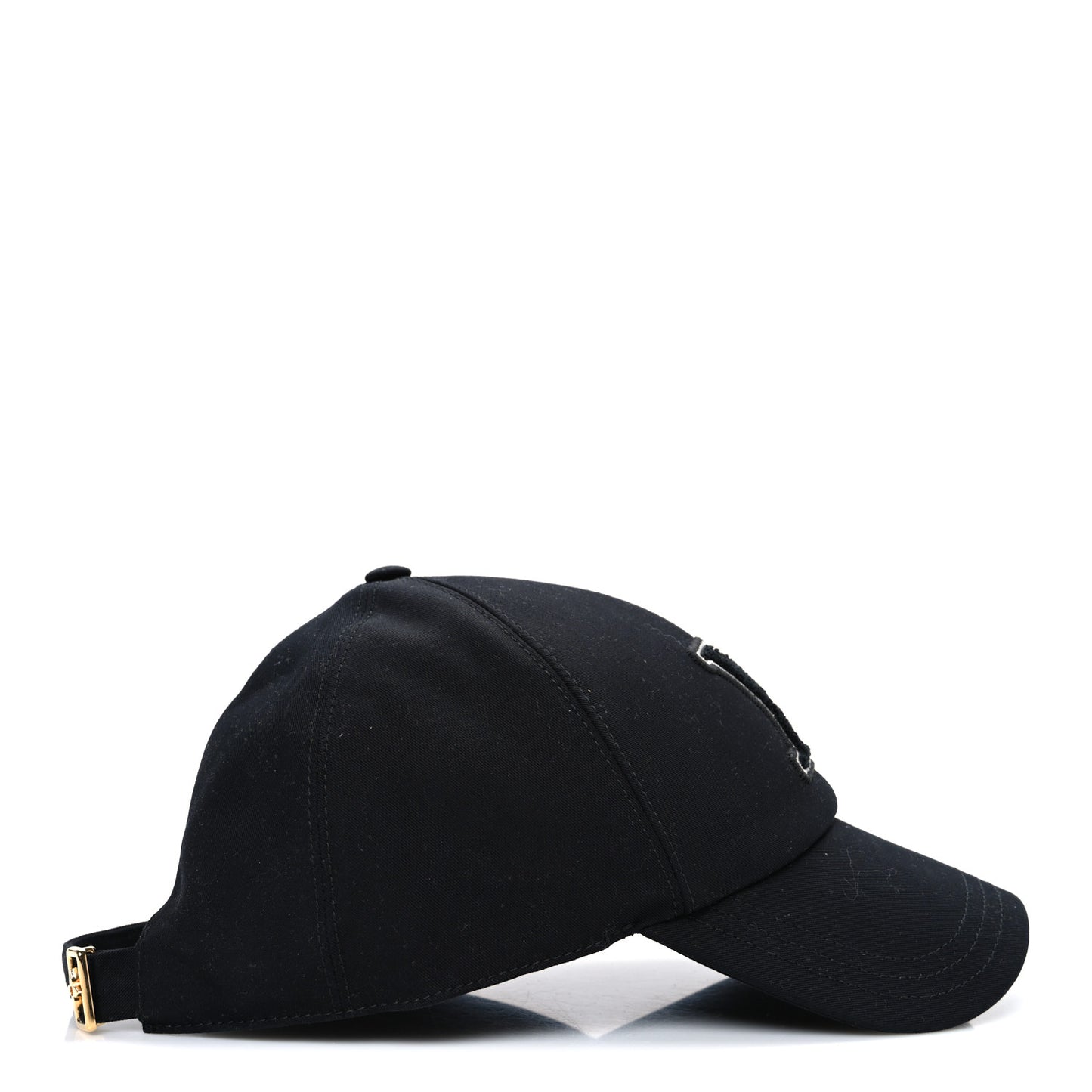 Cotton LV Signature Cap L Black