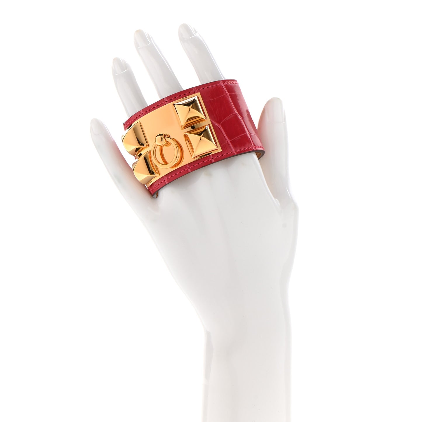 Shiny Alligator Collier de Chien CDC Bracelet T2 Rose Extreme