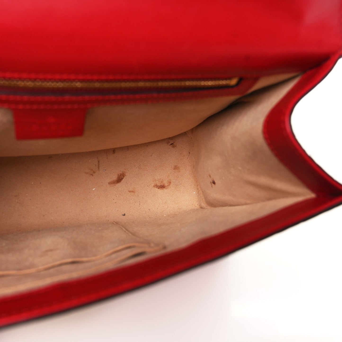 Guccissima Medium Padlock Shoulder Bag Hibiscus Red