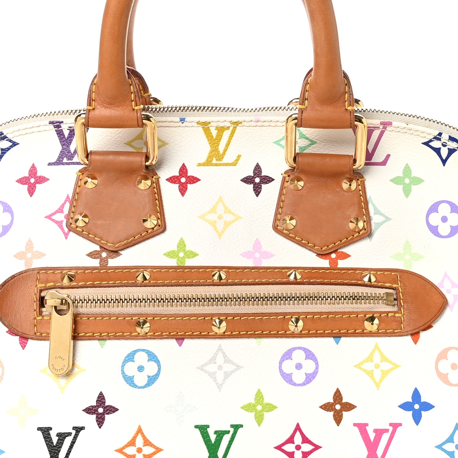 Louis Vuitton Monogram Multicolor Alma White 9 of 13