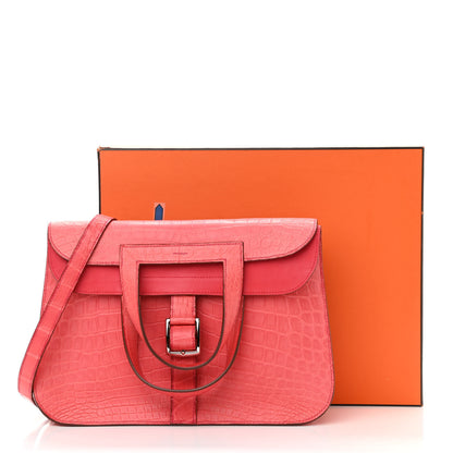 Hermes Matte Niloticus Crocodile Halzan 31 Bougainvillea 12 of 12