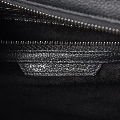 Celine Drummed Calfskin Mini Luggage Black 7 of 8