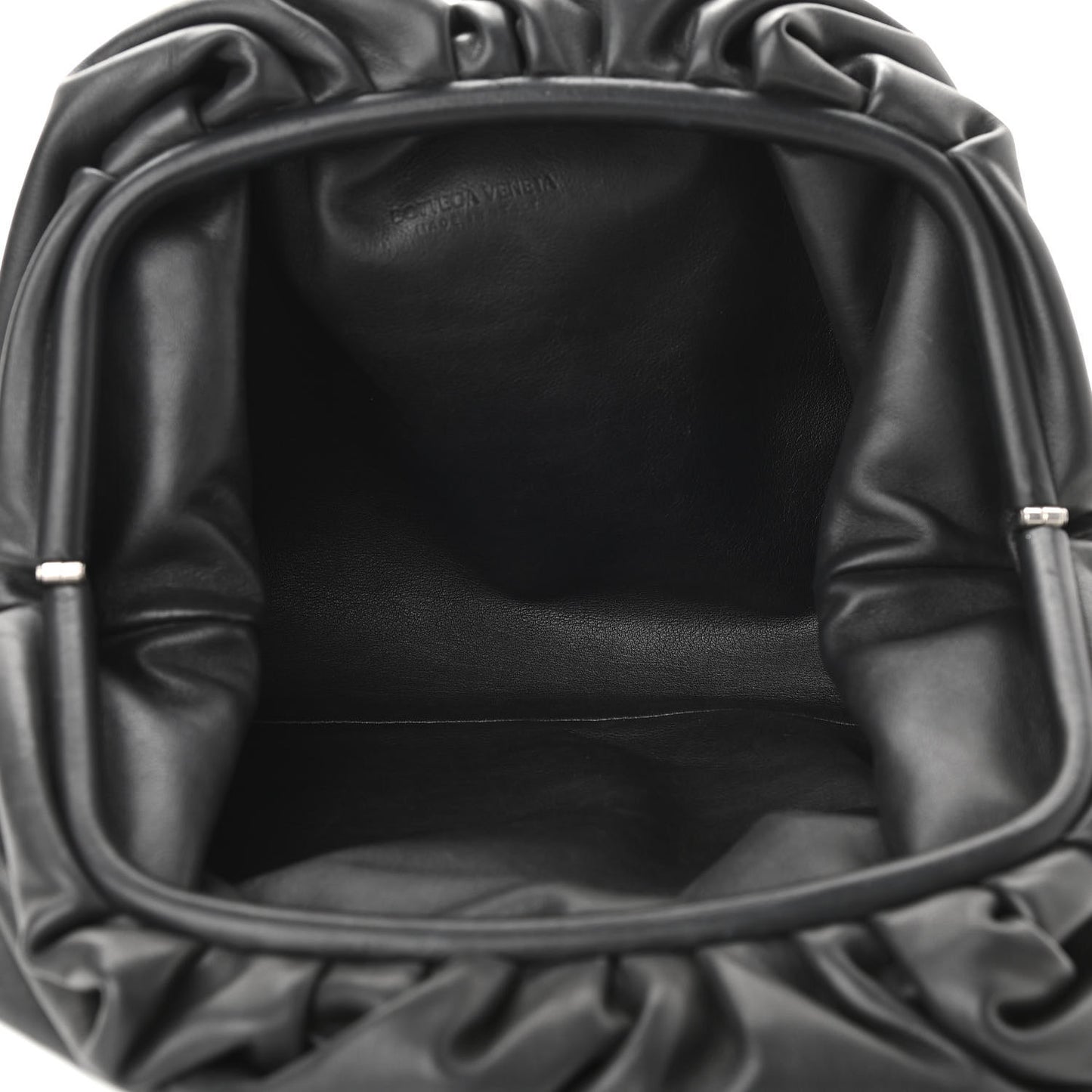 Smooth Butter Calf The Pouch Oversized Clutch Black